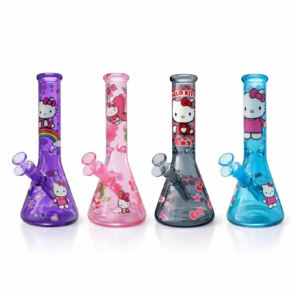 10" Pink Kitty Beaker Bong