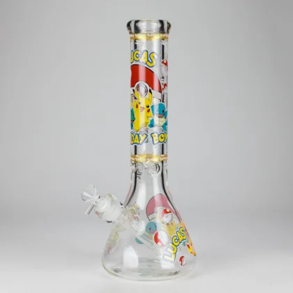 PK Cartoon Glow-in-the-Dark 9mm Glass Bong