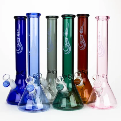Genie 12" Color Tube Glass Water Bong