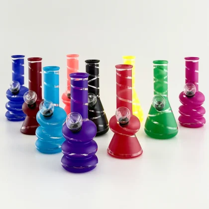 6" Glass Water Pipe – Assorted Colours