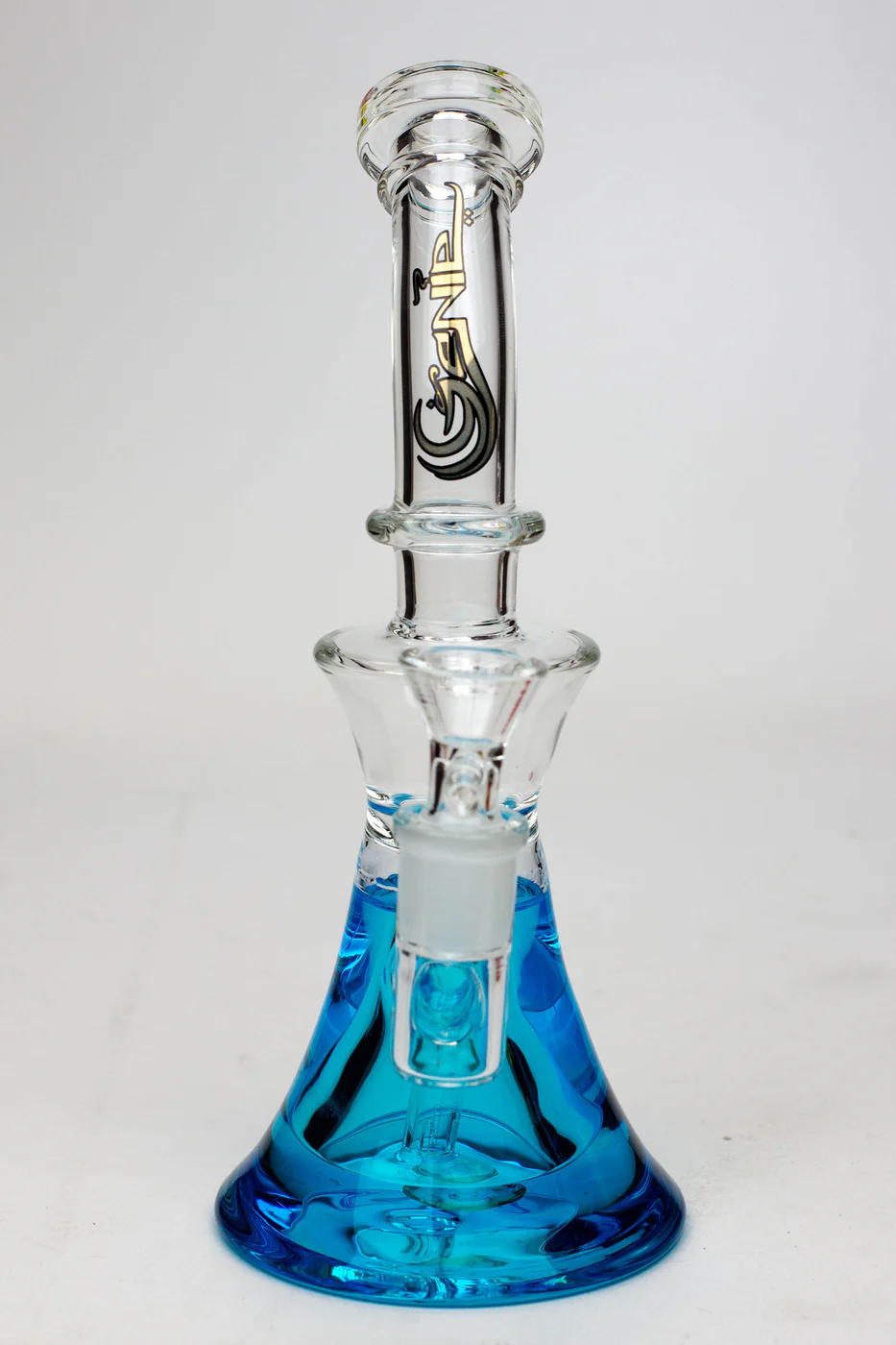 Genie Showerhead Glass Beaker Bong with Liquid Cooling Freezer - Image 10