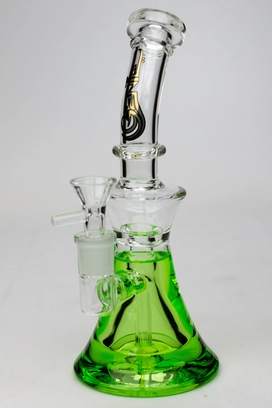 Genie Showerhead Glass Beaker Bong with Liquid Cooling Freezer - Image 2