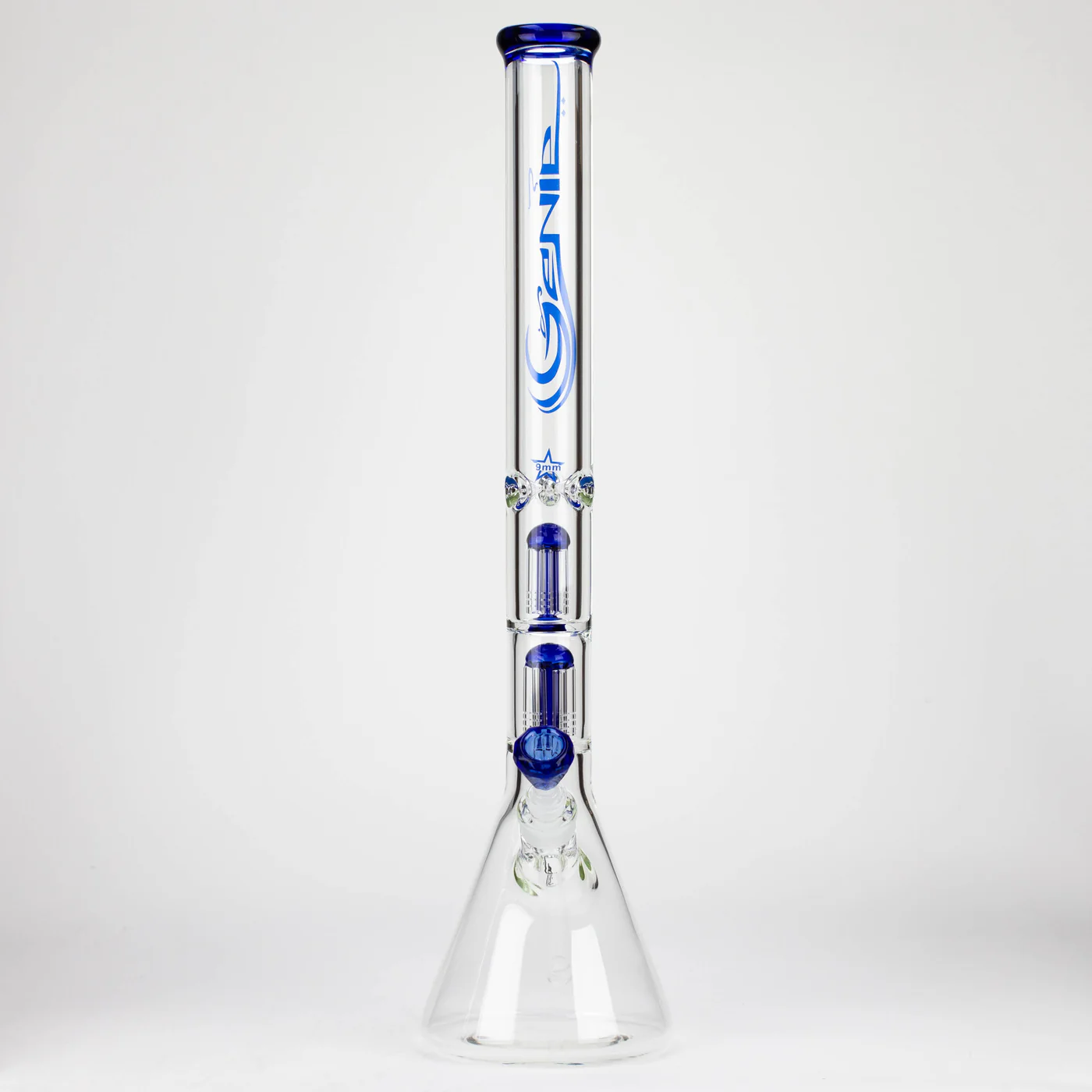 Genie 24-inch Dual 6-Arms 9mm Glass Water Beaker Bong - Image 4