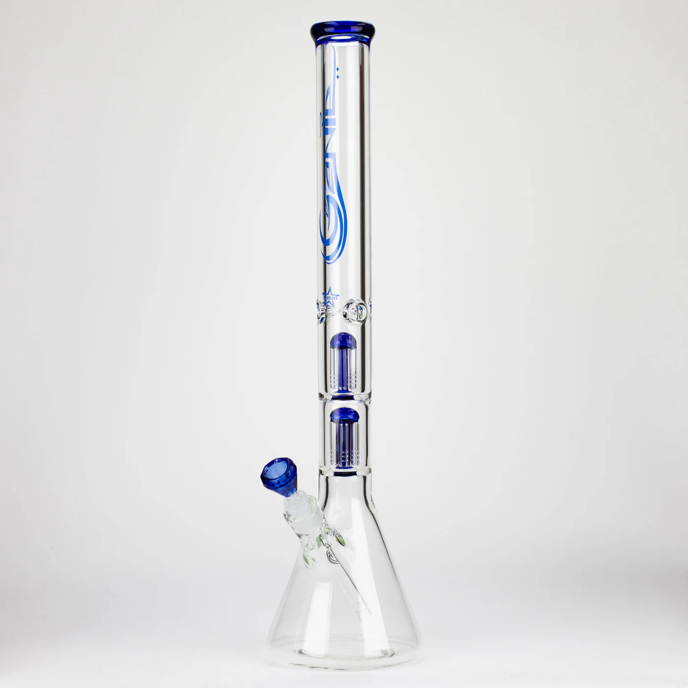 Genie 24-inch Dual 6-Arms 9mm Glass Water Beaker Bong - Image 11
