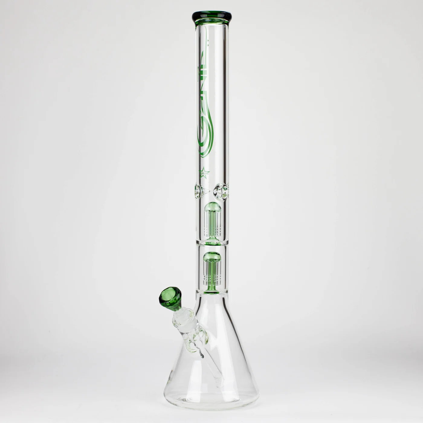 Genie 24-inch Dual 6-Arms 9mm Glass Water Beaker Bong - Image 10