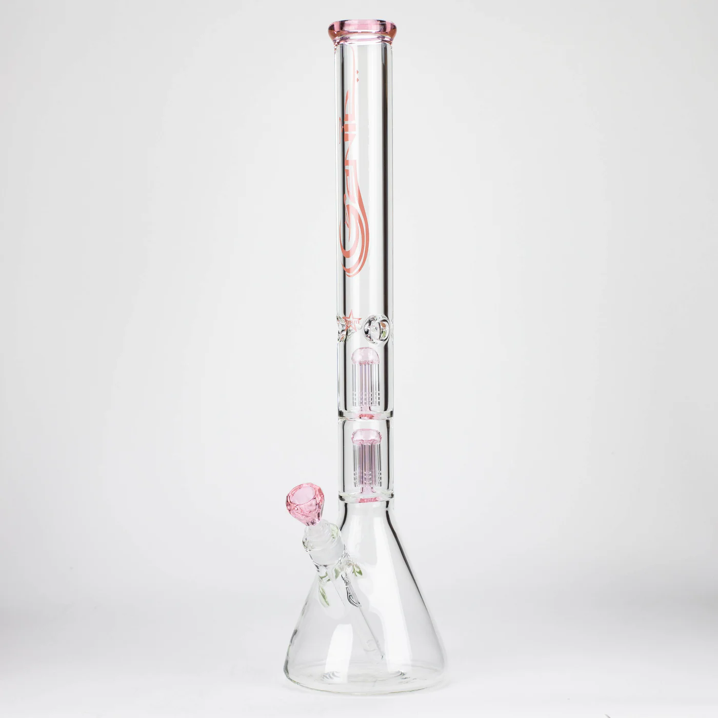 Genie 24-inch Dual 6-Arms 9mm Glass Water Beaker Bong - Image 12