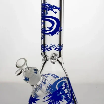 12" Dragon 9mm Thick Glass Beaker Bong