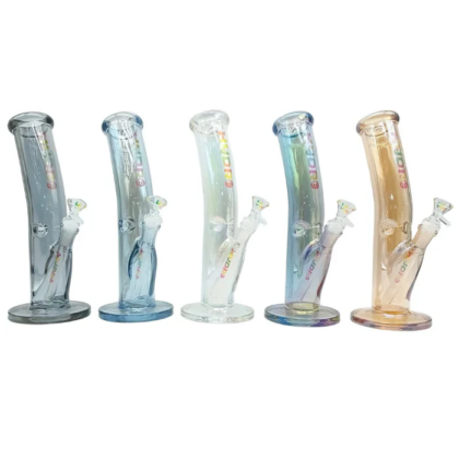 HYDRO 12" Tilted Tube Electroplated Glass Bong