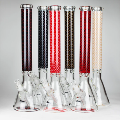 20" Luxury Pattern 9mm Glass Bong