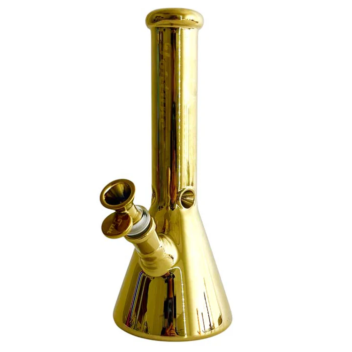Fortune 10" 5mm Electroplate Glass Bong - Assorted Colour - Image 3