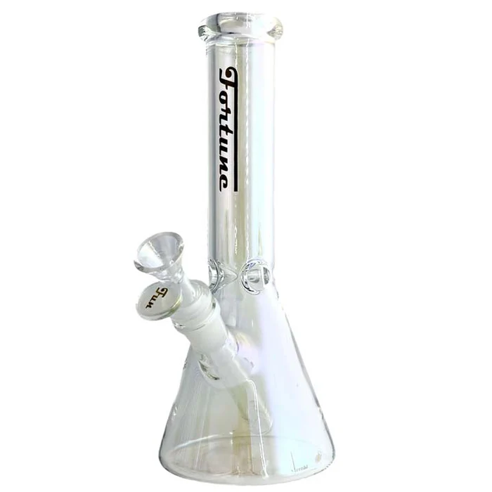 Fortune 10" 5mm Electroplate Glass Bong - Assorted Colour - Image 6