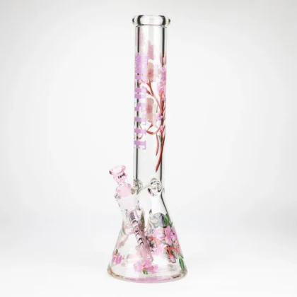 Castle Glassworks 16" Cherry Blossom Beaker