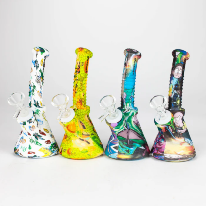 Silicone Base Bong with Glass Tube