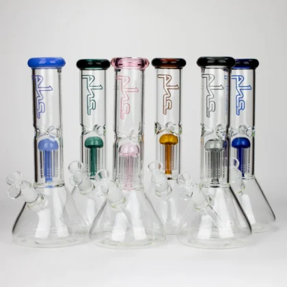 Glass Beaker Color Bong with Tree Percolator