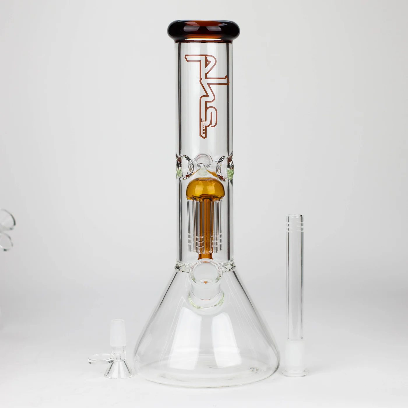 Glass Beaker Color Bong with Tree Percolator - Image 7